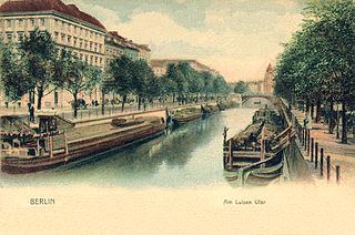 Luisenstädtischer Kanal und Engelbecken zwischen Waldemarstraße und Schillingbrücke