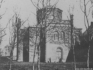 Gedenktafel an die ehemalige Synagoge Bochum