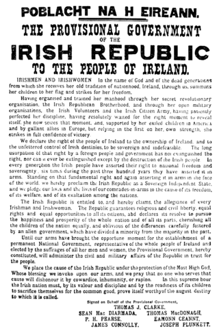 Proclamation of the Irish Republic