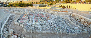 Modell Jerusalems zur Zeit des Zweiten Tempels