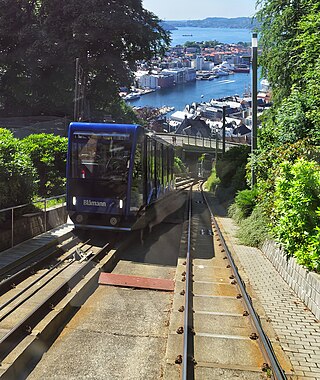 Fløibanen, nedre stasjon;Fløibanen